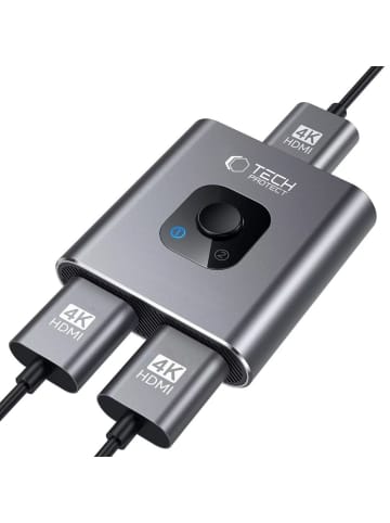 TechProtect HB07 USB-C Hub HDMI 4K 60Hz Grau