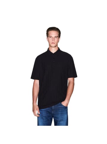 Armani Exchange Schwarz Baumwolle Poloshirt
