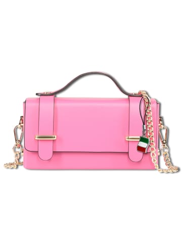 Florence Florence Handtasche Leder fuchsia, rosa ca. 19cm