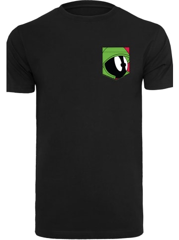 F4NT4STIC T-Shirt Looney Tunes Marvin The Martian Face Faux Pocket in schwarz