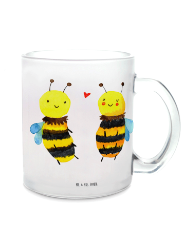 Mr. & Mrs. Panda Haferl Biene Verliebt ohne Spruch in Transparent