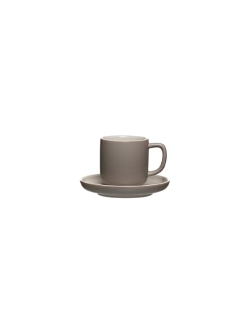 Ritzenhoff & Breker Espressotasse mit Untertasse Jasper in – 100 ml in Taupe
