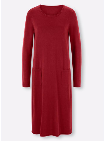 Heine Strickkleid in dunkelrot