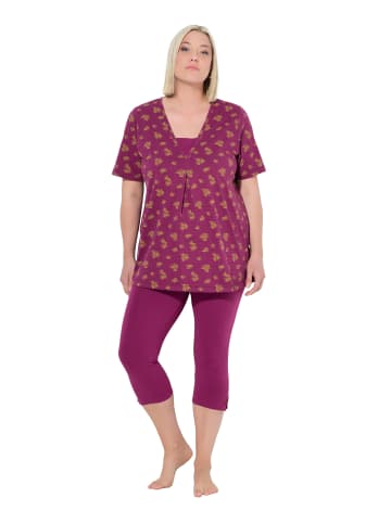 Ulla Popken Pyjama in fuchsia pink