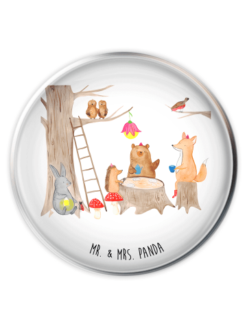 Mr. & Mrs. Panda Abfluss-Stopfen Waldtiere Picknick ohne Spruch in Weiß