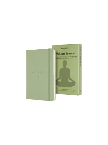 Moleskine Buch Welness mit festem Einband "Passion Journal" in Waldgrün
