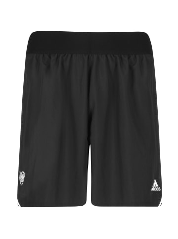 adidas Performance Shorts Donovan Mitchell in schwarz / weiß