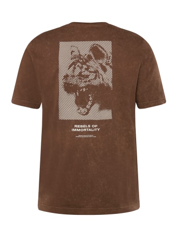 STHUGE Kurzarm T-Shirt in kakaobraun