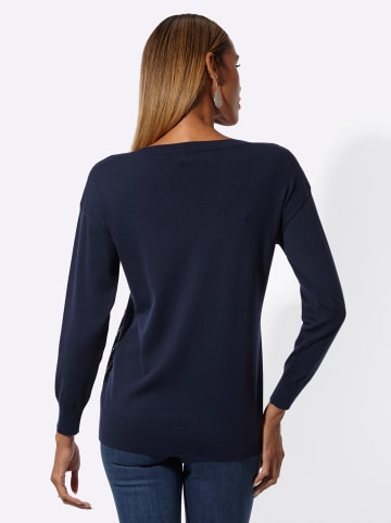 creation L Lyocell-Mix-Pullover in marine
