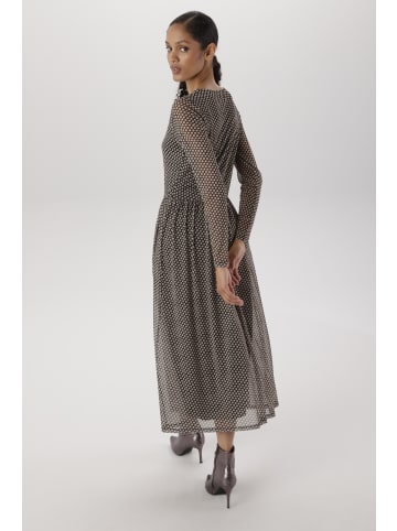 Aniston SELECTED Maxikleid in Offwhite-schwarz