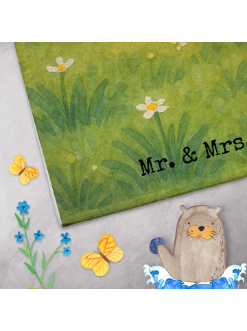 Mr. & Mrs. Panda Gästehandtücher Einhorn Schwein Design ohne Spruch in Weiß