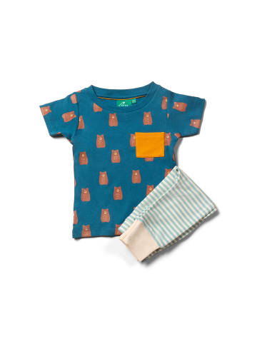Little Green Radicals Bio-T-Shirt & Jogger-Spielset in Blau
