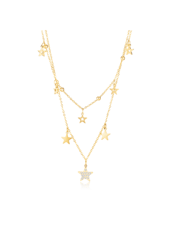 collezione alessandro Kurze Kette " Stella " in golden