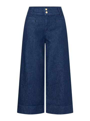 More & More High Waist Jeans-Culotte in denim