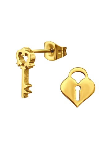 Bungsa Ohrstecker in Gold