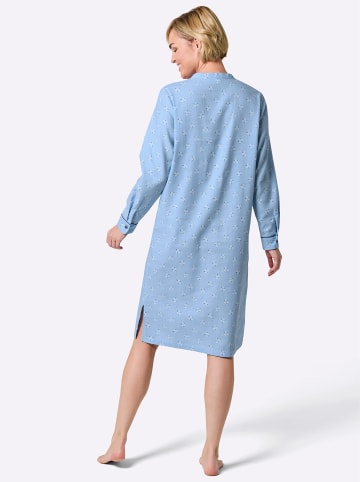 WITT WEIDEN Nachthemd in eisblau-bedruckt