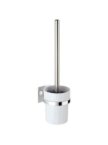 Wenko Toilettenbürstenhalter QUADRO in Weiß, (B) 9,5 x (H) 35 x (L) 12 cm