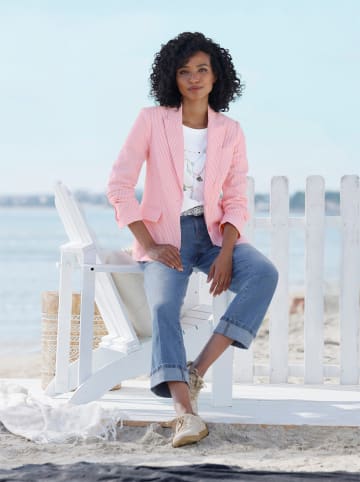 Heine Blazer in flamingo-weiß-gestreift
