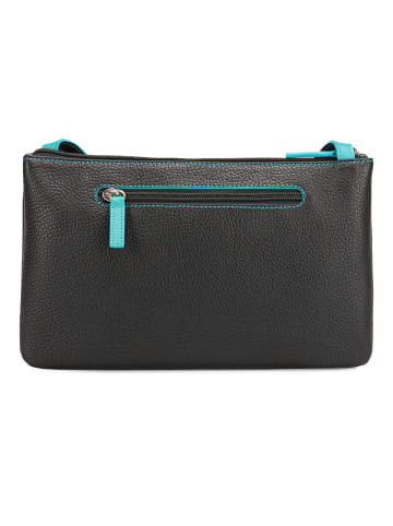 MYWALIT Umhängetasche Leder 25 cm in black