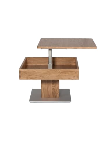 58 aufm Kessel COUCHTISCH Celene 67x67x43 höhenverstellbar;diagonal verschiebbar Wildeiche