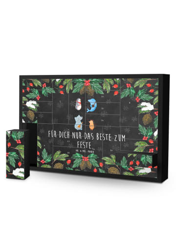 Mr. & Mrs. Panda Befüllbarer Adventskalender Big Einheit mit Spruch in Kreidetafel