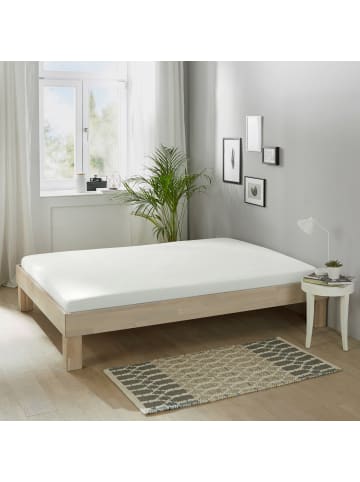 Erwin Müller Biber, Haustuch Bettlaken Garmisch in weiß