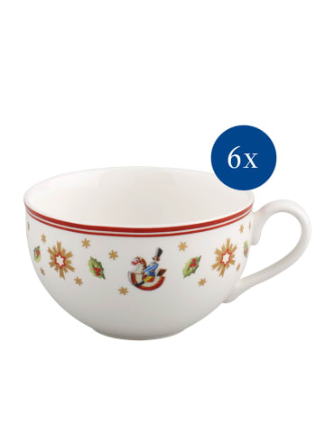 Villeroy & Boch Kaffeetasse Set 6 tlg. Toy's Delight in rot|weiß