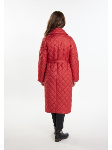 Usha Damen Steppmantel in Vintage Rot