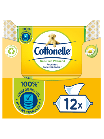 Cottonelle Toilettenpapier Natürlich Pflegend Kamille & Aloe Vera 12 x 42 Stk