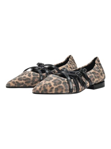Regarde le Ciel Ballerinas in Beige/Schwarz