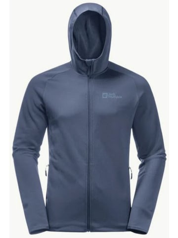 Jack Wolfskin Fleecejacke BAISELBERG HOODED FZ M in Blau