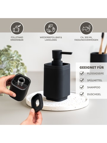 eluno Bad-Accessoires Set VALONA 5tlg. ca. 21 x 25,5 x 21 cm (B/H/T)