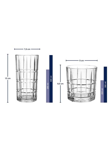 LEONARDO 8er Set Bargläser Spiritii Nova in transparent