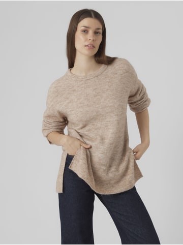 Vero Moda Strickpullover in Silver Mink