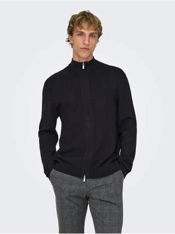 ONLY & SONS Strickjacke in Black