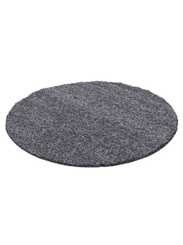 KADIMA DESIGN Teppich Hochflor Shaggy Waschbar Einfarbig RHEIN Strapazierfähig in Grau