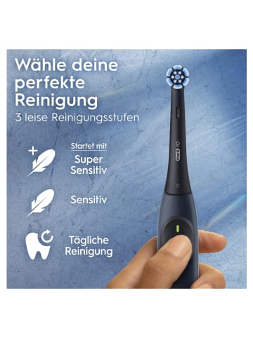 Oral-B Elektrische Zahnbürste "iO2 + 12 Aufsteckbürsten Ultimative Reinigung" in Blau