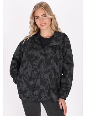Schmuddelwedda Damen Oversized Anorak in Dunkelgrau Schwarz Camouflage