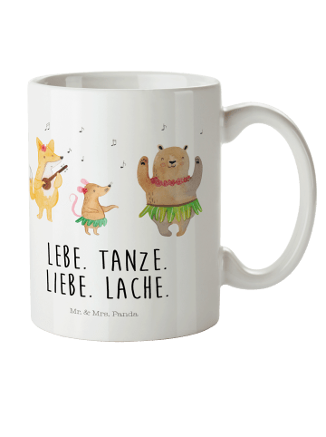 Mr. & Mrs. Panda Tasse Waldtiere Aloha mit Spruch in Weiß
