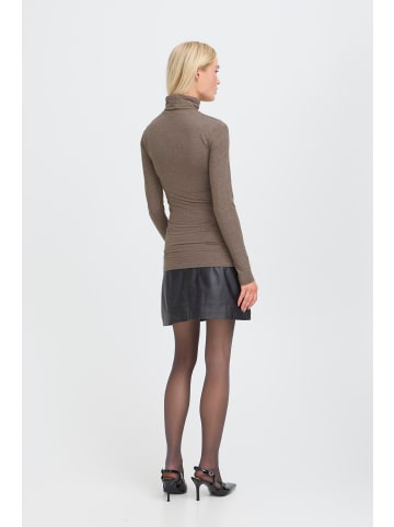 b. young Langarm PAMILA Slim fit in Walnut Melange