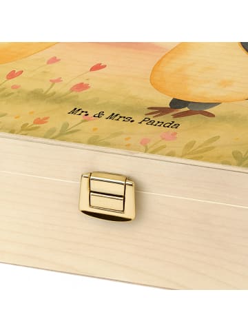 Mr. & Mrs. Panda Teebox Pinguine Kuss Design mit Spruch in Weiß