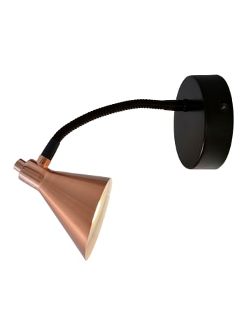 näve LED Wandleuchte "COPPER" in kupfer - (L)13.5 cm x (B)13.5 cm x (H)23 cm - EEK F