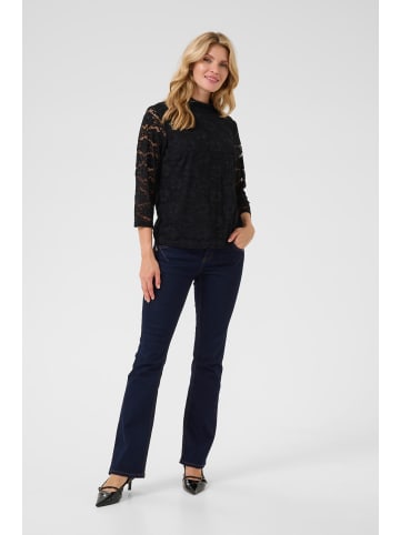 Cream Langarm-Bluse CRLasi Straight fit in Pitch Black