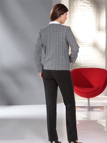 WITT WEIDEN Blazer in schwarz-weiß-gemustert