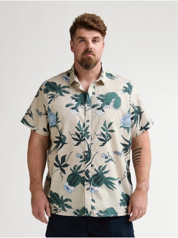 Petrol Industries Shirt in Übergröße mit Allover-Print Nomad in Orange