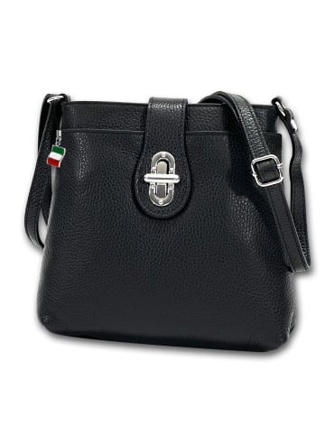 Florence Leder Umhängetasche Florence Tasche schwarz ca. 22cm