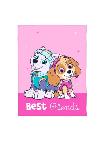 Herding Fleecedecke Paw Patrol 130x170cm Best Friends in Rosa