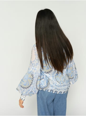 Mos Mosh Bluse MMWylde Orchid in ecru indigo - 0001