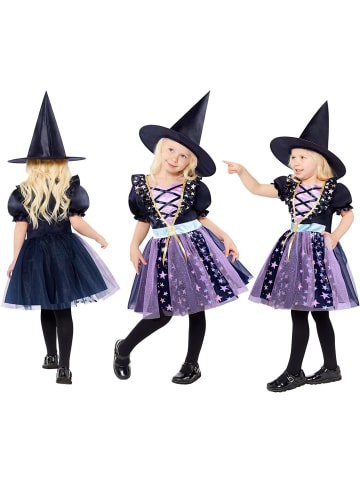 amscan Mädchen Sternenlicht Hexe Kleid Halloween Kostüm 2-3 Jahre Karneval Fasching