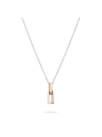 LIEBESKIND BERLIN Halskette Mini Link in bicolor silber / roségold